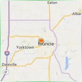 Ball State University Location Map