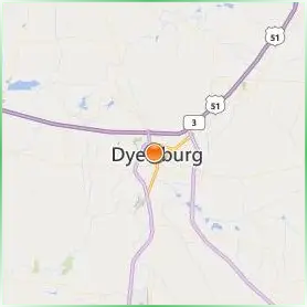 Dyersburg State Community College Location Map Dyersburg State Community College Location Map
