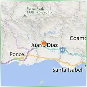 Dewey University Juana D az Location Map Dewey University Juana D az Location Map