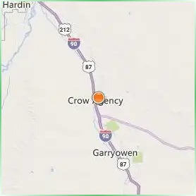 Little Big Horn College Location Map Little Big Horn College Location Map