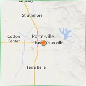 Porterville College Location Map