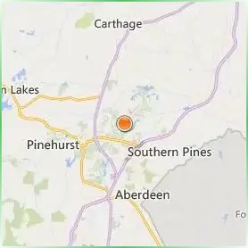 Sandhills Community College Location Map