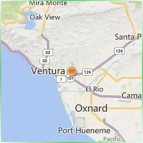 Ventura College Location Map Ventura College Location Map