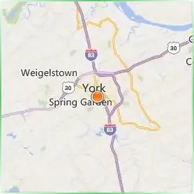 York College of Pennsylvania Location Map York College of Pennsylvania Location Map